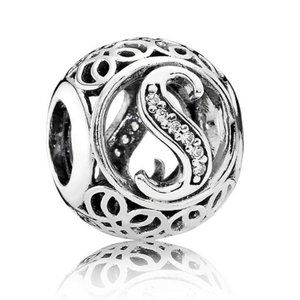 Pandora Initial Alphabet Character Letter S Charm